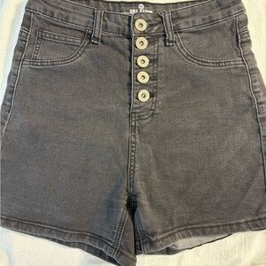 Women's One Denim Gray High-Waisted Shorts